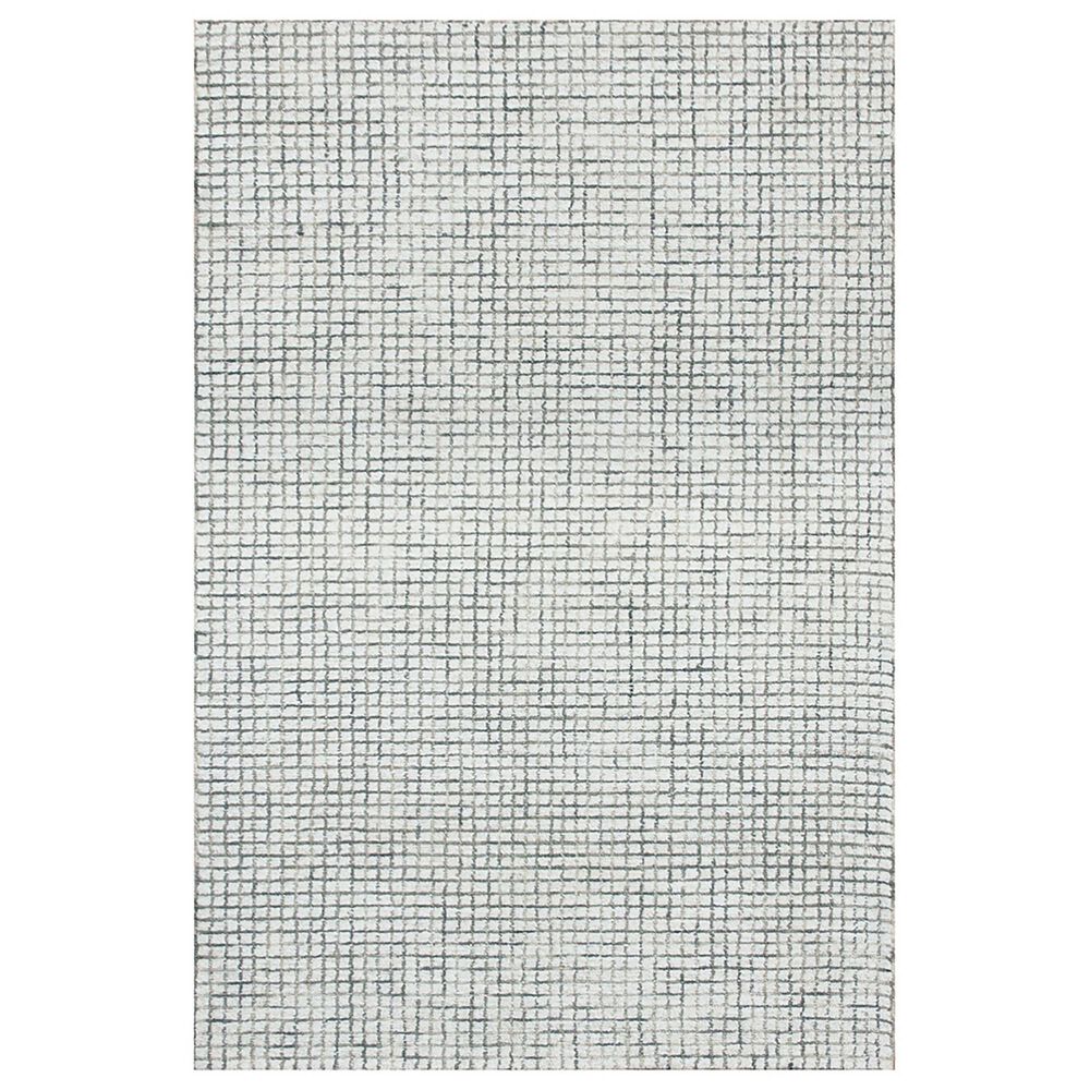 L&R Resources Criss Cross Silver and Ivory 10" x 14" Area Rug, , large