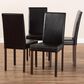 Baxton Studio Andrew Side Chair in Dark Brown (Set of 4), , large