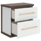 Ashley Kendanport 2-Drawer Nightstand in Dark Brown and Matte White, , large