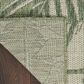 Nourison Garden Oasis GOA02 Green and Ivory 3" x 5" Indoor/Outdoor Area Rug, , large