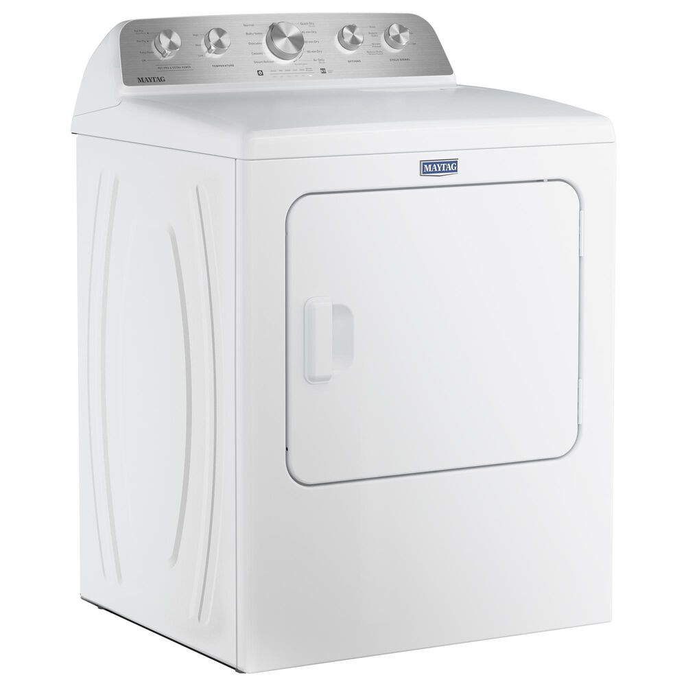 Maytag 7 Cu. Ft. Front Load Gas Dryer with Pet Pro Option in White, , large