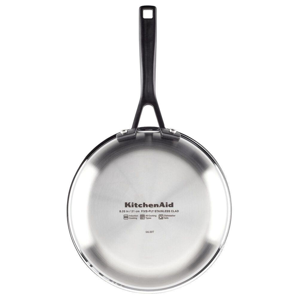 Kitchenaid 10-Piece 5-Ply Clad Cookware Set in Stainless Steel, , large