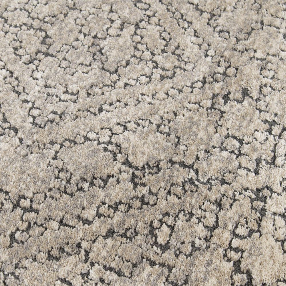 Central Oriental Stonington Nikita Oatmeal and Zinc 7&#39;10&quot; Round Area Rug, , large
