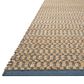 Angela Rose Colton 2" x 3" Natural and Navy Area Rug, , large