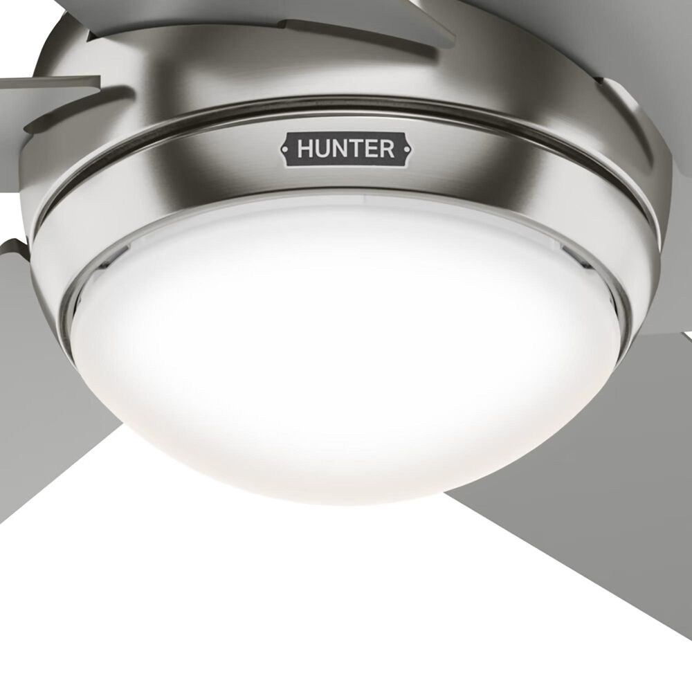 Hunter Sotto 52&quot; Ceiling Fan with LED Lights in Brushed Nickel, , large