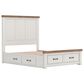 Ashley Savonport Queen Storage Panel Bed in White and Brown, , large