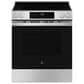 GE Appliances 2-Piece Kitchen Package with 5.3 Cu. Ft. Slide-In Electric Range and 1.9 Cu. Ft. Over-The-Range Microwave in Stainless Steel and Black, , large