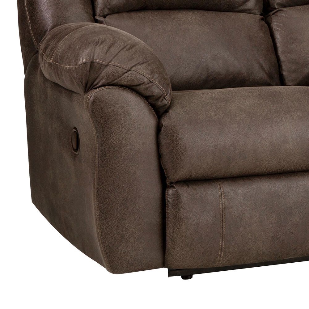 HomeStretch Manual Reclining Loveseat in Tumbleweed, , large