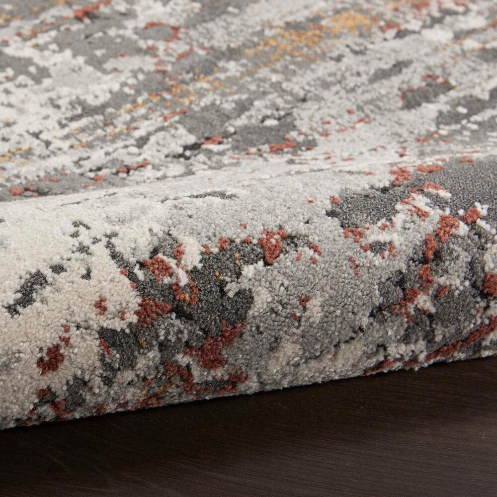Nourison Tangra TNR02 4&#39; x 6&#39; Grey and Multicolor Area Rug, , large