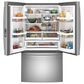 GE Appliances 28.7 Cu. Ft. 3-Door French Door Refrigerator in Stainless Steel, , large
