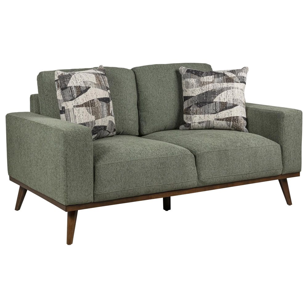 Golden Wave Furniture Heath Stationary Loveseat in Olive, , large