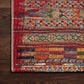 Loloi Mika 6"7" x 9"4" Red and Multicolor Area Performance Rug, , large