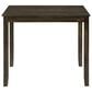 Homelegance Faust 5-Piece Square Dining Set in Charcoal Brown, , large