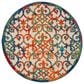 Nourison Aloha Damask 4" Round Multicolor Indoor/Outdoor Area Rug, , large
