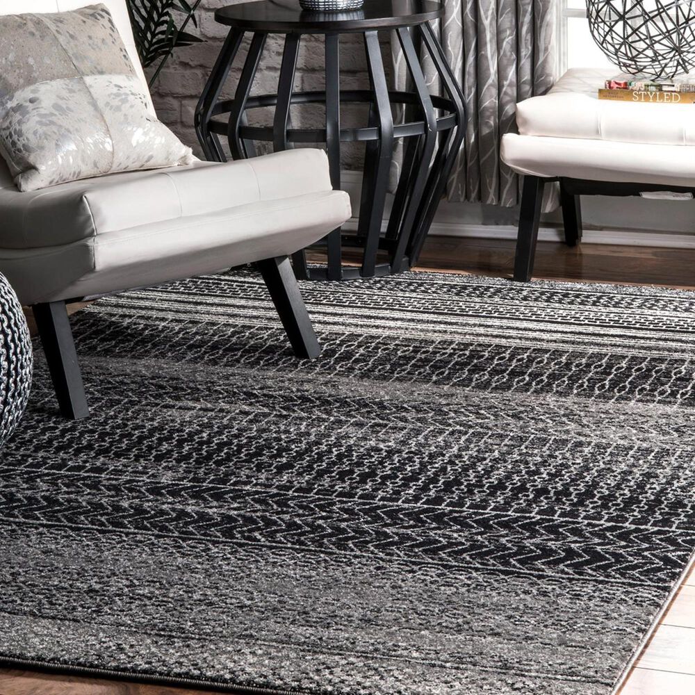 nuLOOM Bodrum RZBD65A 4' x 6' Dark Grey Area Rug Nebraska Furniture Mart