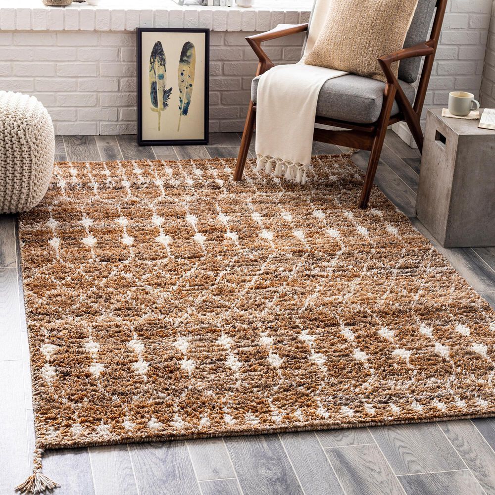 Surya Birch 5&#39; x 7&#39;6&quot; Brown, Black and Cream Area Rug, , large