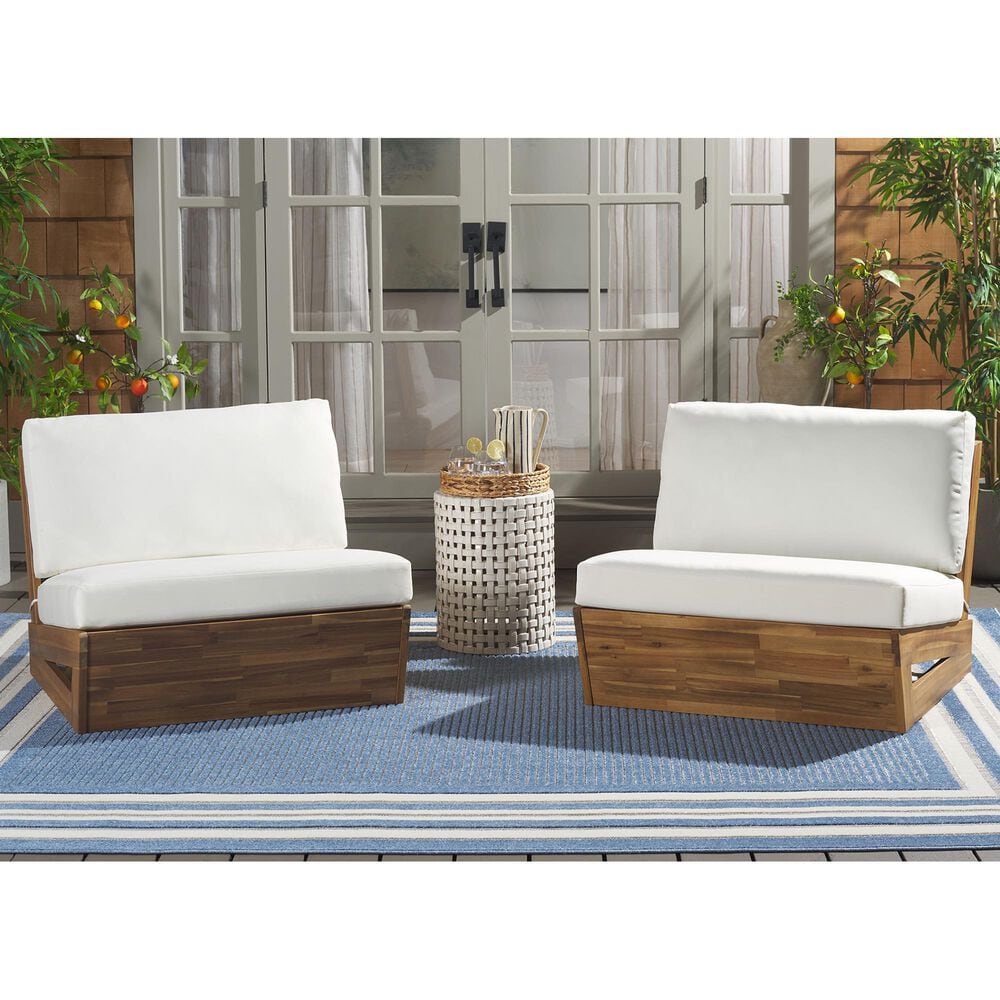 Safavieh Lynn Lounge Chair in Beige (Set of 2), , large