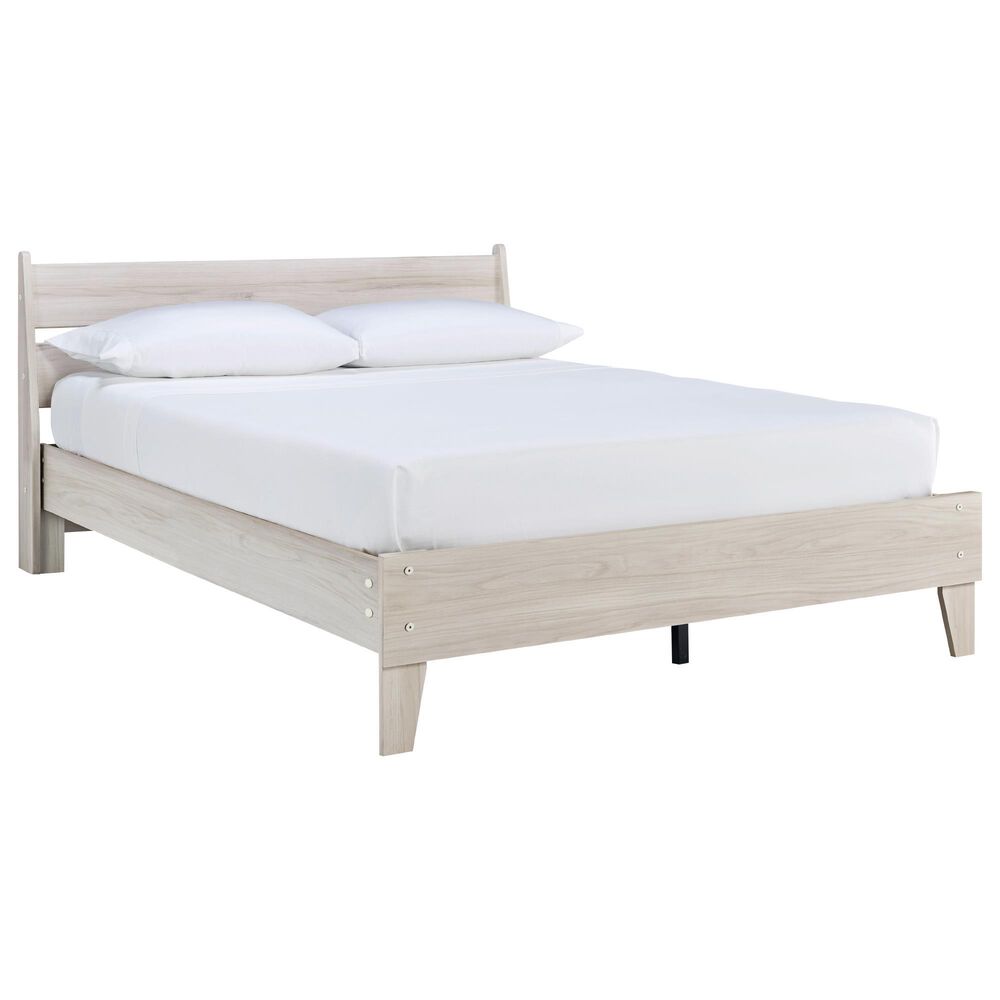 Ashley Socalle Queen Platform Bed in Light Natural, , large