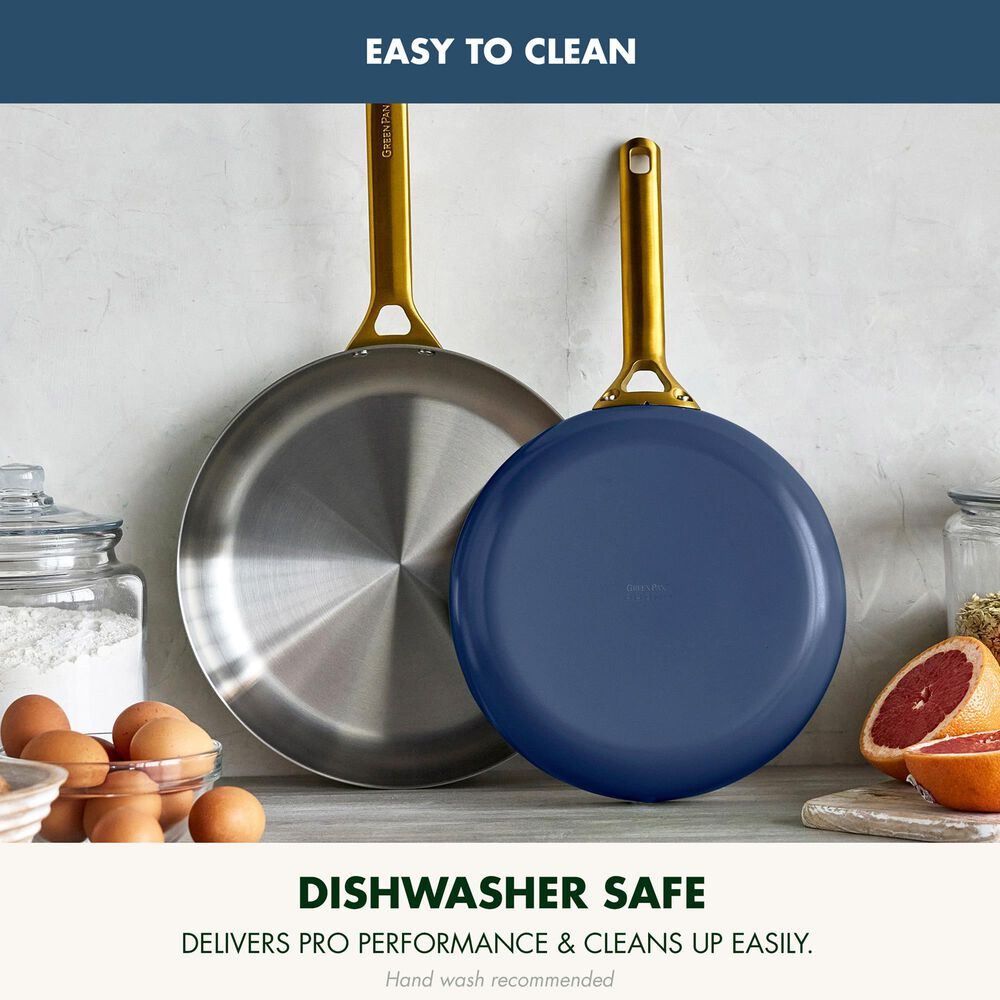 Green Pan Reserve Pro 2-Piece Uncoated Frypan Set in Twilight, , large