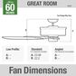 Hunter 1886 Limited Edition 60" Ceiling Fan in Midas Black, , large