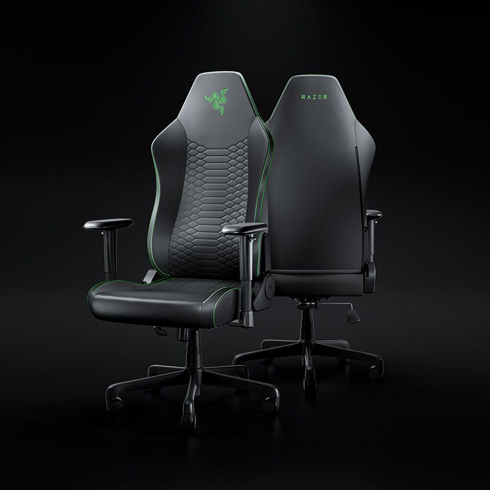 Razer Iskur V2 X NewGen Ergonomic Gaming Chair in Black and Green, , large
