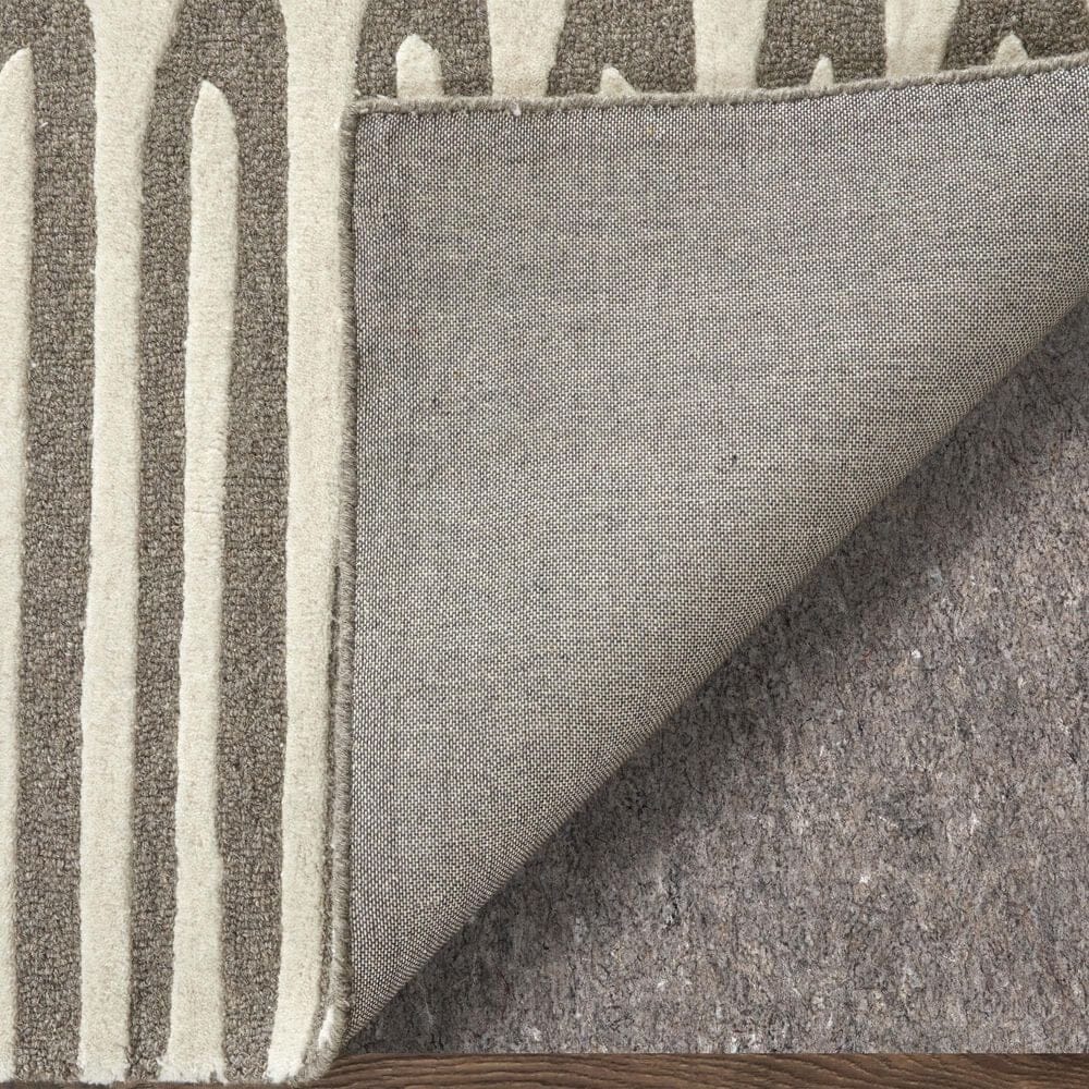Feizy Kimball Taupe and Ivory 12&#39; x 15&#39; Area Rug, , large