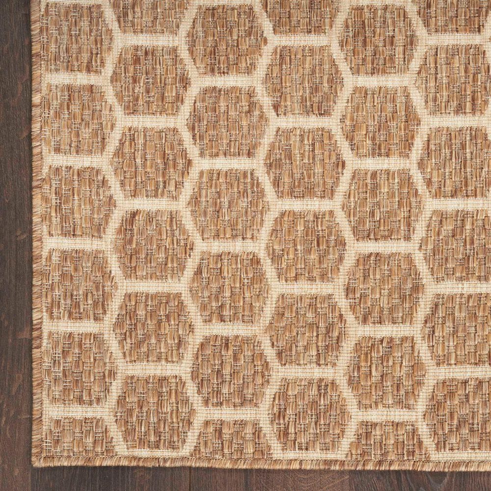 Nourison Twist Reversible 4&#39; x 6&#39; Natural Indoor/Outdoor Area Rug, , large
