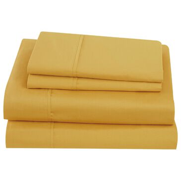 Pem America Classic Cotton 3-Piece Twin XL Sheet Set in Mustard, , large