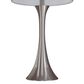 LumiSource Lenuxe 24" Metal Table Lamp with Grey Sparkly Linen Shade in Brushed Nickel (Set of 2), , large