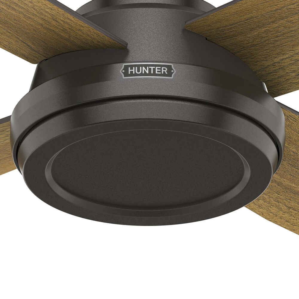 Hunter Dempsey Low Profile 52&quot; Ceiling Fan in Noble Bronze, , large