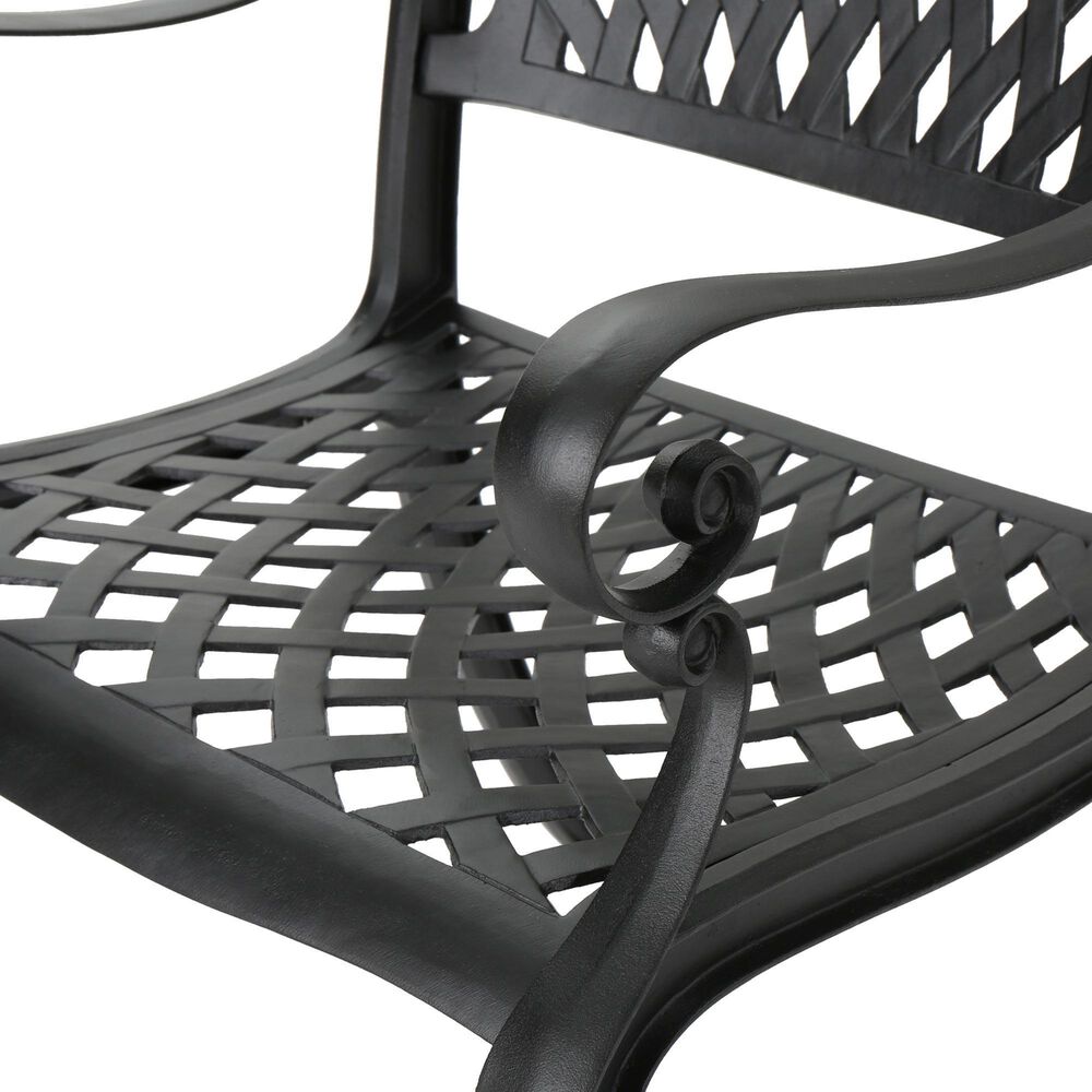 Hearth and Haven Olmsted 5-Piece Outdoor Dining Set in Black, , large