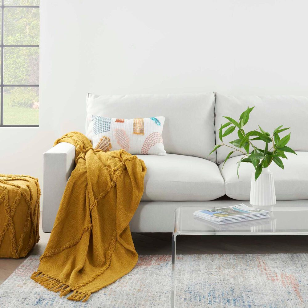 Nourison Life Styles Throw in Mustard, , large