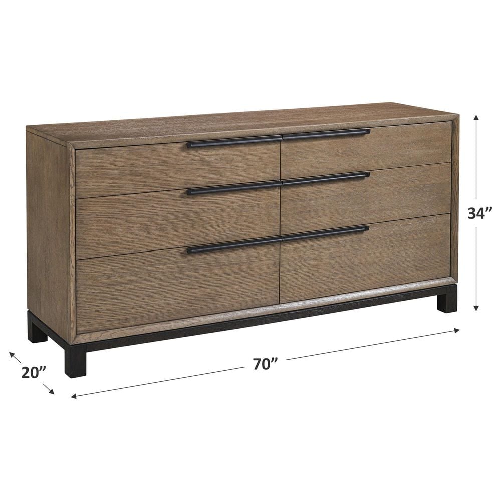 Lexington Furniture Zanzibar Algiers 6-Drawer Dressers in Medium Taupe, Espresso and Dark Umber, , large