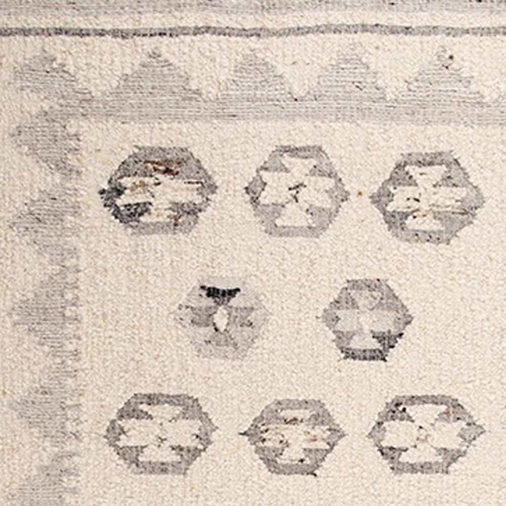 RIZZY Nova 8&#39; x 10&#39; Southwestern Silver and Ivory Area Rug, , large