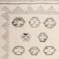 RIZZY Nova 8" x 10" Southwestern Silver and Ivory Area Rug, , large