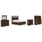 Ashley Taffenbrook 5-Piece King Storage Bedroom Set in Medium Brown and Black, , large