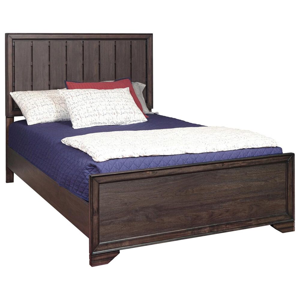 Samuel Lawrence Granite Falls Twin Panel Bed in Dark Brown, , large