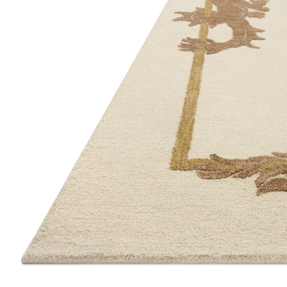 Loloi Romi Ivory and Spice 7'9" x 9'9" Area Rug, , large