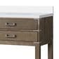 Lexora Home Norwalk 84" Double Bathroom Vanity in Grey Oak with White Quartz Top and Rectangular Sinks, , large