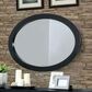 Furniture of America Lennart 6-Drawer Dresser and Oval Mirror in Black, , large