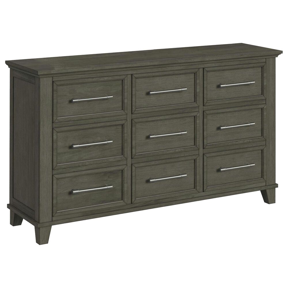 Mayberry Hill Canterbury 9-Drawer Dresser Only in Gray, , large