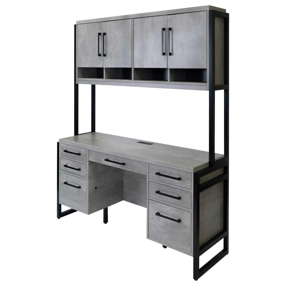 Wycliff Bay Mason Hutch in Concrete, , large