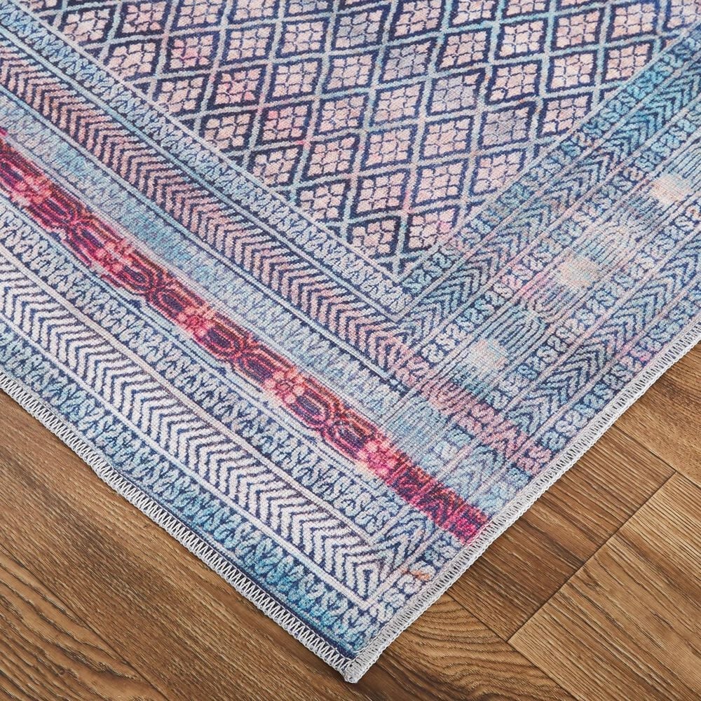 Feizy Voss 8&#39;10&quot; x 12&#39; Aqua and Multicolor Area Rug, , large