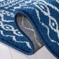 Safavieh Tulum 3" Square Dark Blue Area Rug, , large