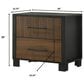 Crown Mark Nemy 5 Piece Queen LED Panel Bedroom Set in Brown, , large