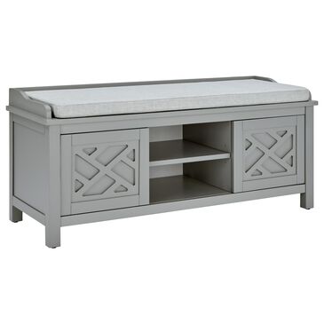 Timberlake Coventry 45" Storage Bench in Gray, , large