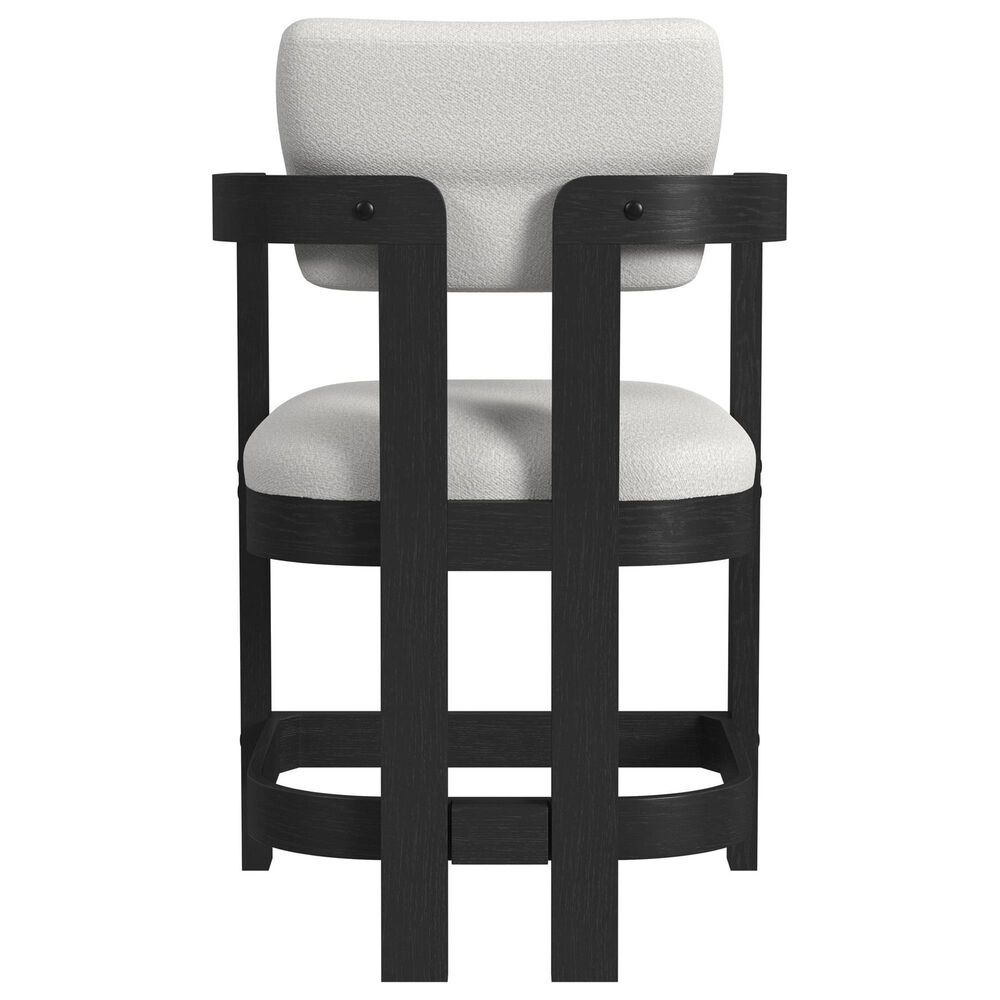 Mayberry Hill Contemporary Counter Stool in White Upholstery, , large