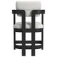 Mayberry Hill Contemporary Counter Stool in White Upholstery, , large