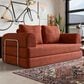 Furniture of America Ellis Stationary Modular Customizable Space-Saving Sofa in Rustic Brown, , large