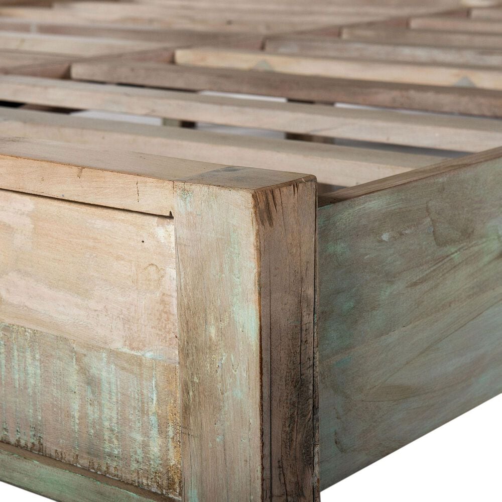 Home Trends &amp; Design Ibiza King Platform Bed in Vintage Teal, , large